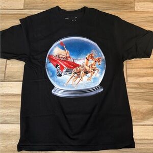 Beyoncé Black T-Shirt with Snow Globe Design